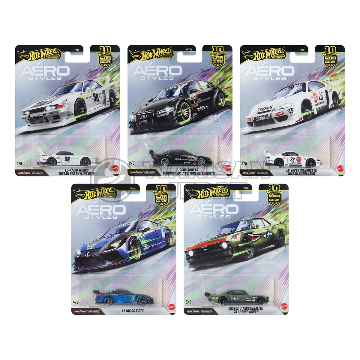 Hot Wheels Premium 2026 Aerostyles (Full set 5/5)