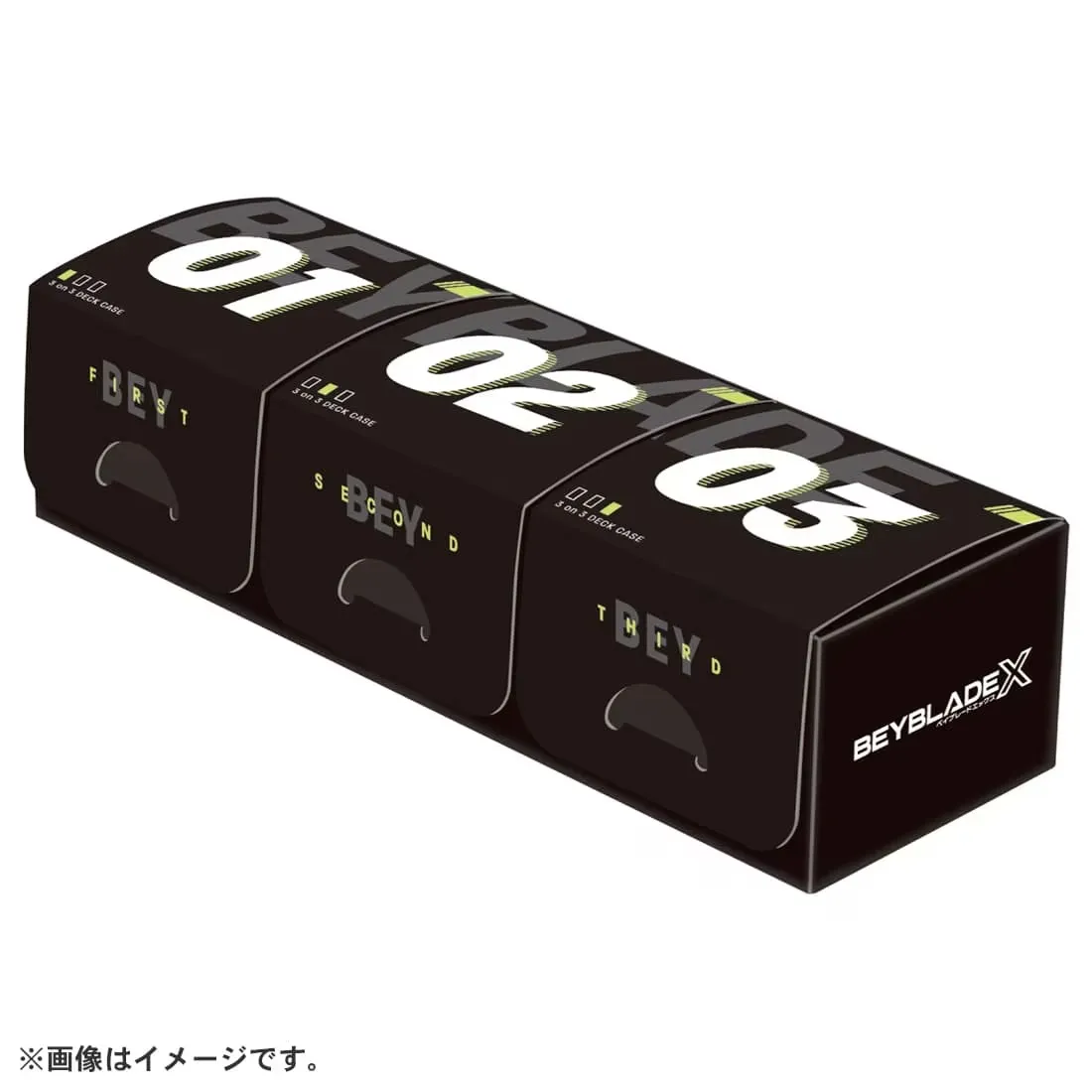 Beyblade X BX-57 3on3 Deck Case (Black Version) - Image 2